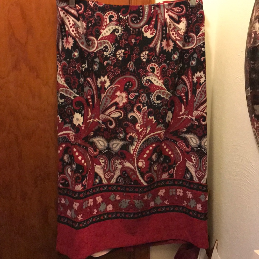 Paisley long skirt